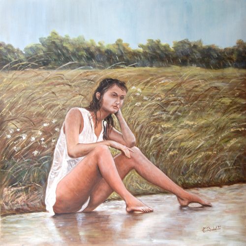 40-SOTTO LA PIOGGIA 70x70 2009
